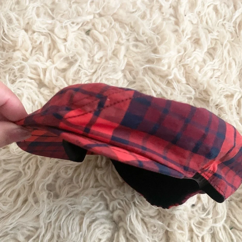 Gymboree | Plaid Red Black Cabby Hat Holiday